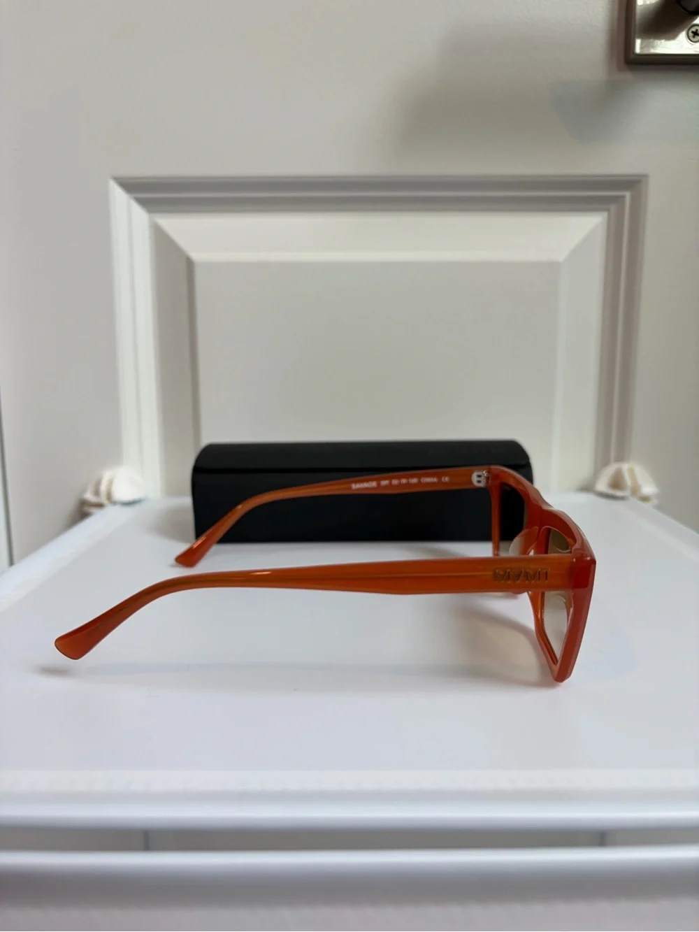 MVMT Women's Orange Frame Sunglasses with Brown Gradient Lenses
